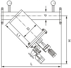 全自動(dòng)清洗Y型過濾器結(jié)構(gòu)圖