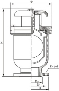 K-060低壓進排氣閥結(jié)構(gòu)圖